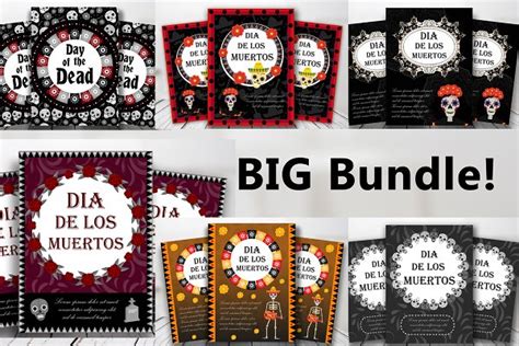 Day Of The Dead Templates Bundle Creative Flyer Templates