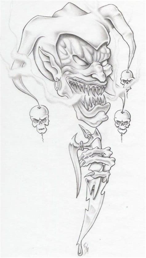 Goblin Evil Clown Tattoo Idea Best Tattoo Ideas Gallery Clown