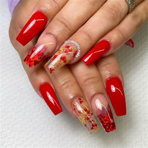 Red Gold And White Nail Designs Daily Nail Art And Design