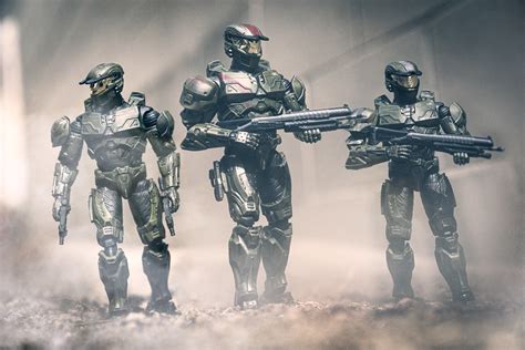 Spartan Red Team Custom Jazwares Halo Ractionfigures
