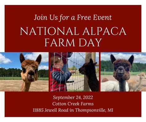 2022 National Alpaca Farm Day Cotton Creek Farms Thompsonville Mi
