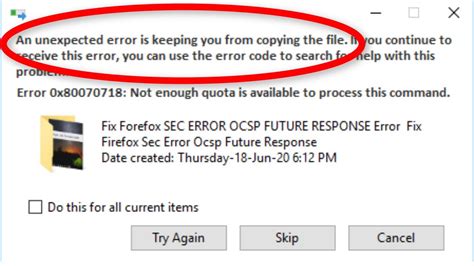 How To Fix An Unexpected Error Is Keeping You From Copying The File