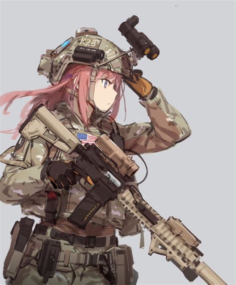 29 Anime Military Girl Wallpaper Baka Wallpaper