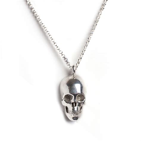Necklace Skull Necklace Silver