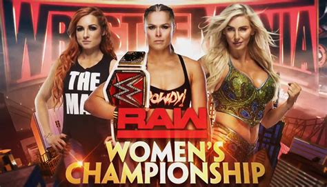wwe announces that raw women s title will headline wrestlemania 411mania