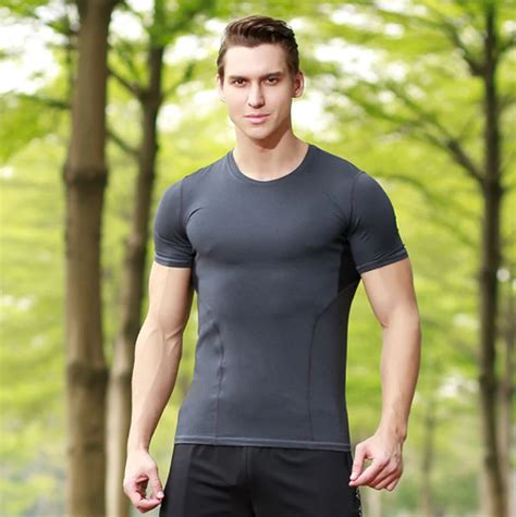 gyms tight t shirt mens fitness t shirt homme gyms t shirt men fitness summer top compression