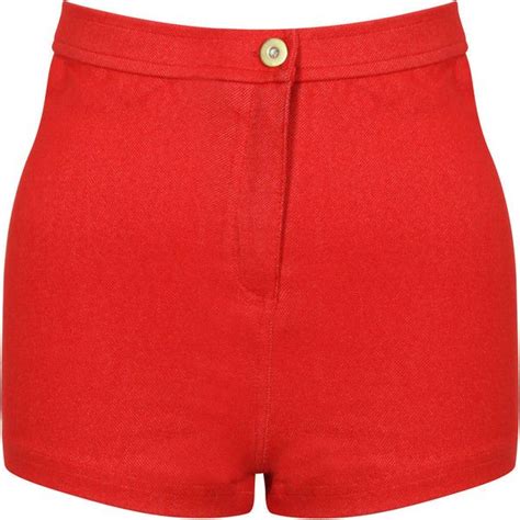 Own The Runway High Waisted Denim Shorts Red Shorts Cute Shorts Denim Shorts Hot Short