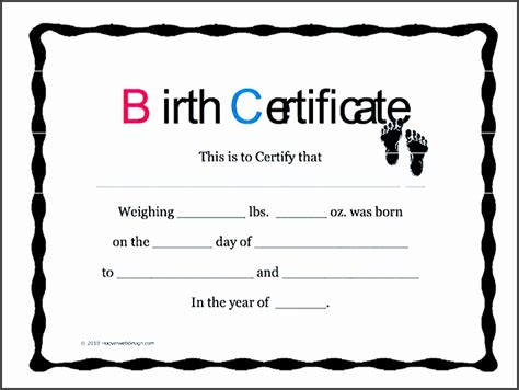 For convenience, all the key information related to individual births in america a. 10 Certificate Of Birth Template - SampleTemplatess ...
