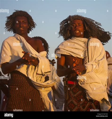 Afar Tribe Men Assaita Afar Regional State Ethiopia Stock Photo Alamy