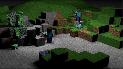 Cinema 4d Minecraft First Animation Tests Youtube