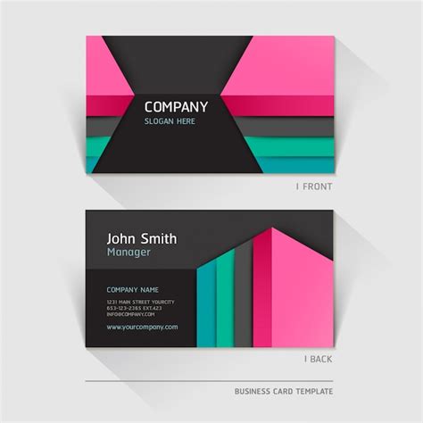 Premium Vector Business Card Abstract Background