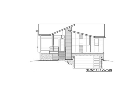 Contemporary Home Plan For An Up Sloping Lot 23900jd Architectural