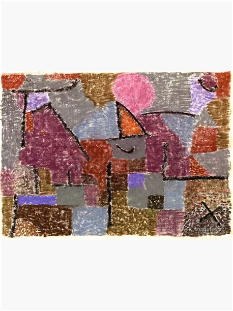 Impression Sur Toile Klee Paysage Pr S De Pasch Art Abstrait Par