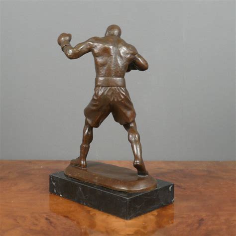Boxer Bronze Sculpture Statues