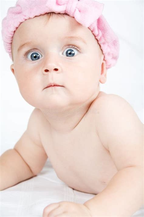 Cute Little Baby Girl Stock Image Image Of Eyes Mankind 11375419