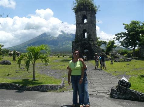 Cagsawa Church Bell Tower Mayon Volcano Albay Jun Bustamante Flickr