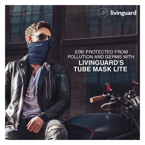 Buy Livinguard Tube Mask Lite L Blue Pack Of 1 1s Online At Best