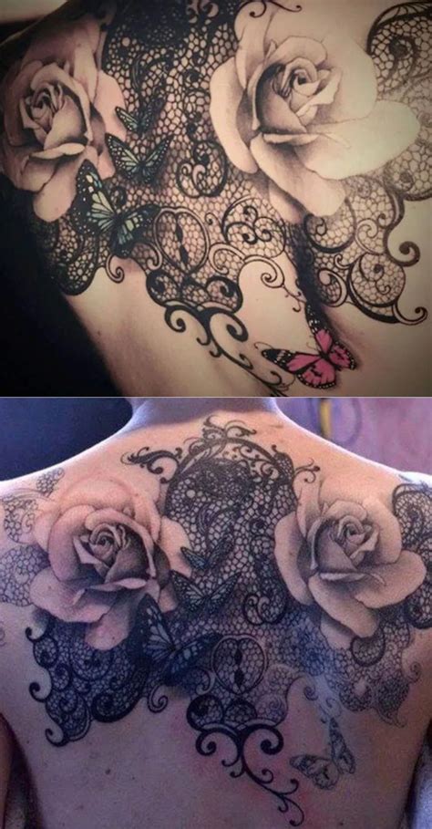 Victorian Lace Rose Tattoos Design Lace Tattoo Rose