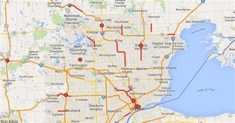 Interactive Map 2015 Road Projects In Metro Detroit