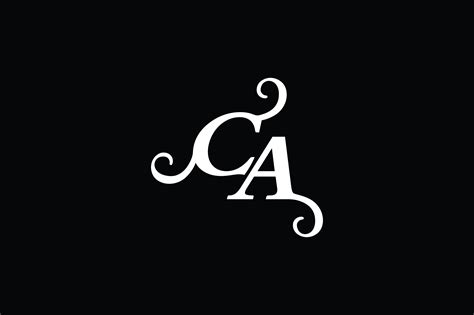 Monogram Ca Logo V2 Graphic By Greenlines Studios · Creative Fabrica