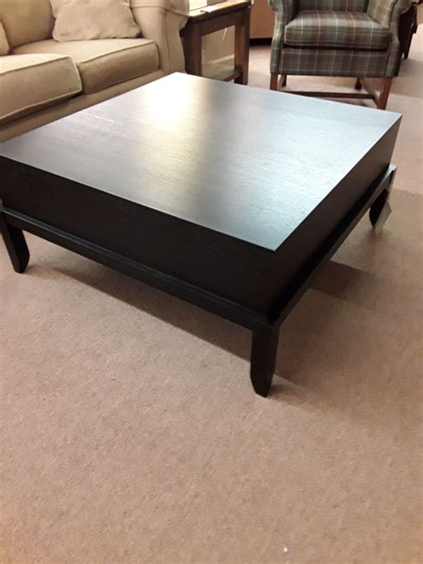 Black Square Coffee Table Delmarva Furniture Consignment