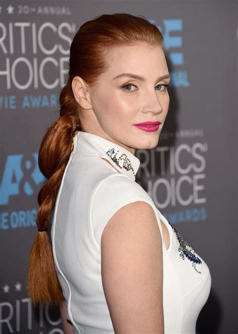 See Every Angle Of Jessica Chastains Epic Tiered Braid Redhead