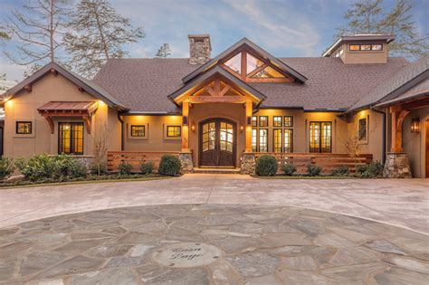 Casa Lago Custom Home Rustic Exterior Other By Alair Homes
