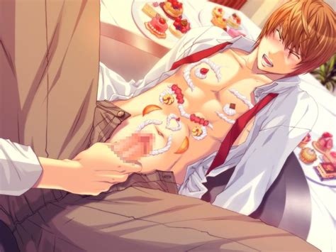 Rule 34 Censored Cream Death Note Food Gay L Lawliet Light Yagami Male Malemale Male Only