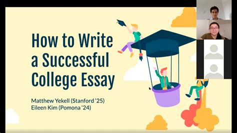 How To Write A Successful College Essay Youtube