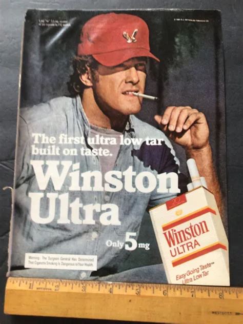 Winston Cigarettes Ad Clipping Original Vintage Magazine Print Macho