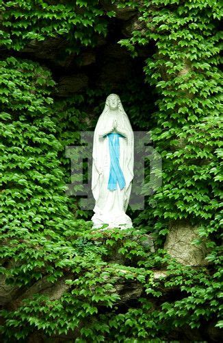 Statue Of The Blessed Virgin Mary At The Grotto Virgin Mary Statue