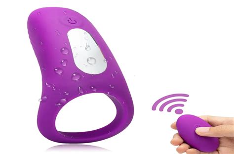 Vibrating Cock Ringremote Control Penis Ring Vibrator Waterproof Rechargeable Powerful Vibration