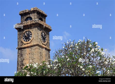 Sri Lanka Galle Fort Clock Tower Stock Photo Alamy