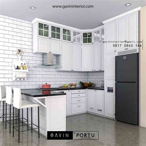 Halo kami alfakitchenset, menjual berbagai jenis custom desain kitchen set. desain kitchen set model klasik warna putih by Gavin ...