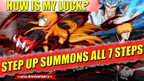 Bleach Brave Souls Step Up Summons All 7 Steps Completed Youtube