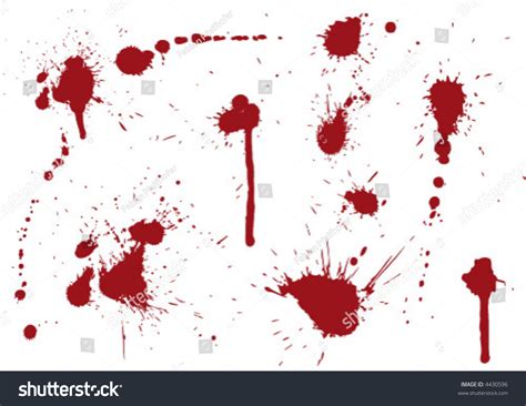 High Quality Vector Blood Spills Stains And Splashes 4430596