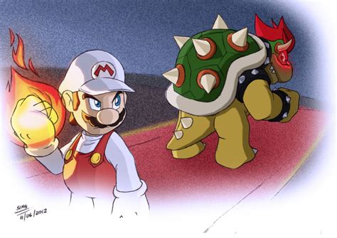 Bowser Vs Mario Final Battle