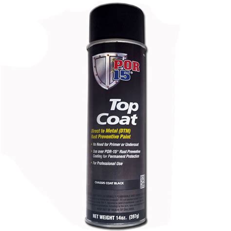 Por 15 45918 Top Coat Chassis Black R And E Paint Supply