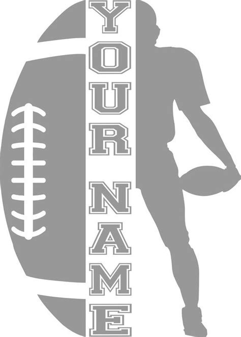 A cool look for all football fans. Pin on Cricut/Craft Ideas