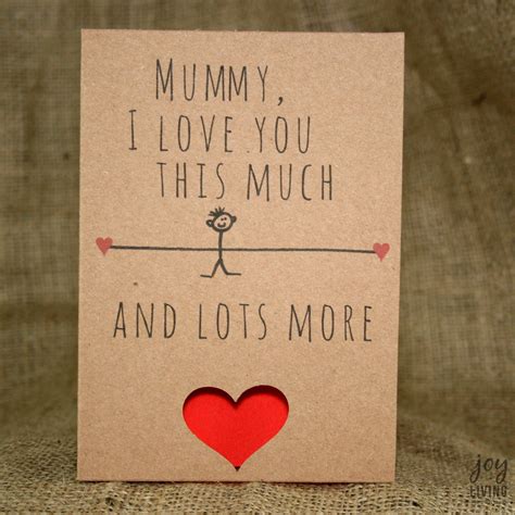 Babe Mummy I Love You This Much Kid S Handmade Mother S Day Card Unique Cards Cards My Love