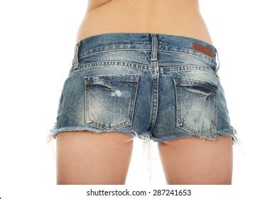 Sexy Woman Body Jeans Shorts Foto Stok Shutterstock