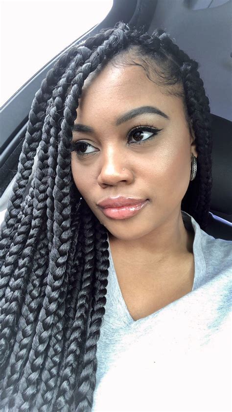 Janet Jackson Poetic Justice Inspo Large Box Braids Rubber Band