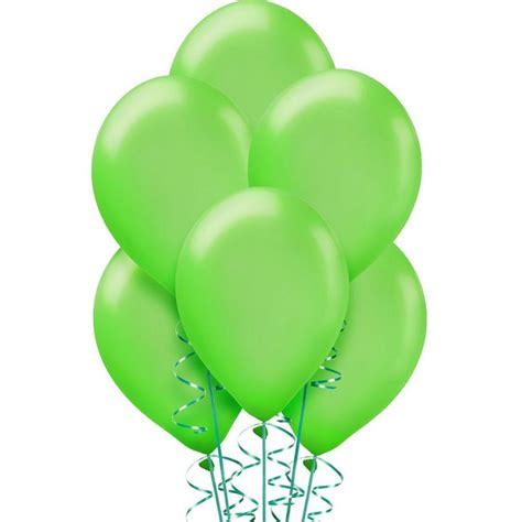 15ct 12in Kiwi Green Pearl Balloons Party City
