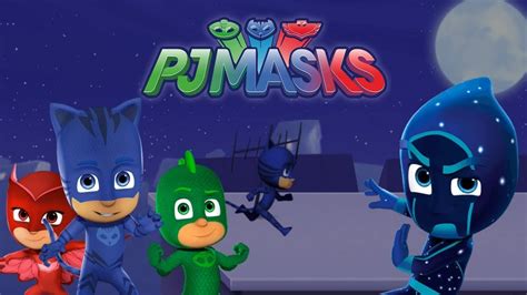 Pj Masks Héroes En Pijamas Búsqueda Ninja Nocturno Ciudad Héroes