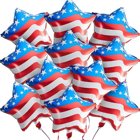 18 Inch 20 Pieces Fourth Of July Balloons American Flag Etsy