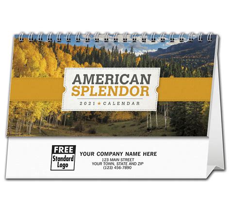 2021 Desk Calendars American Splendor Theme