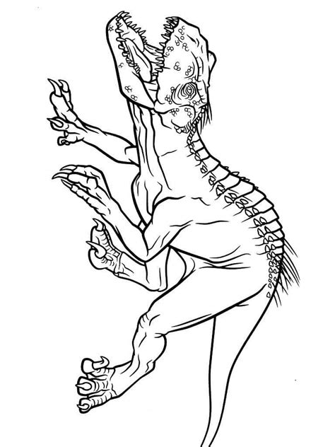 Indoraptor Coloring Pages Seacoloring