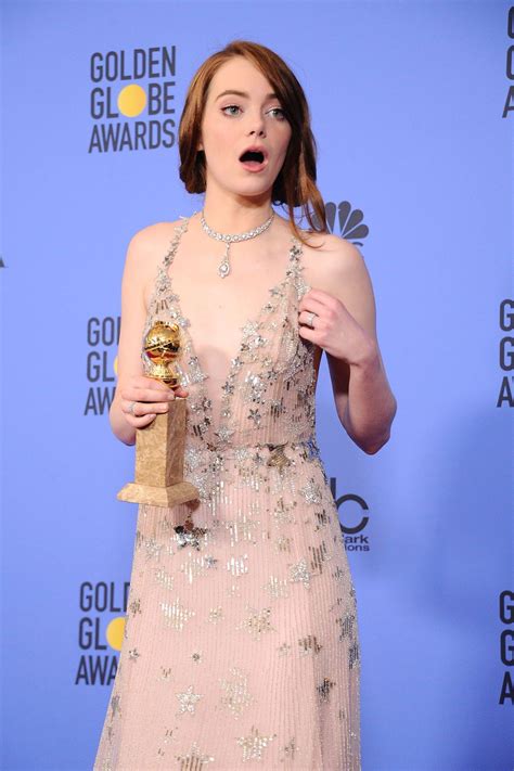 Emma Stone At 74th Annual Golden Globe Awards In Beverly