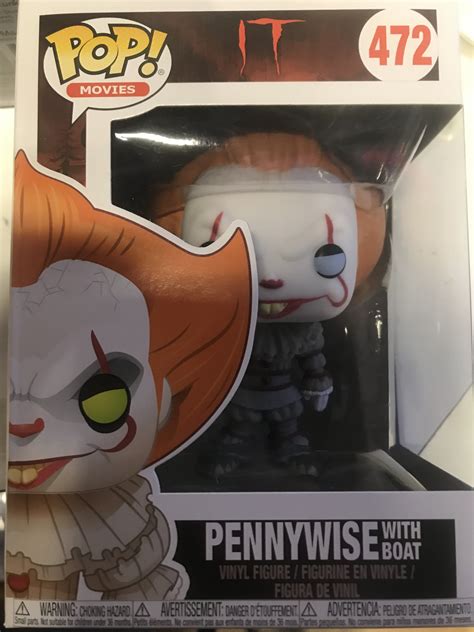 Funko Pop Movies It 472 Pennywise With Boat Blue Eyes Vinyl