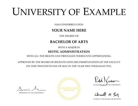 University Graduation Certificate Template Best Templates Ideas